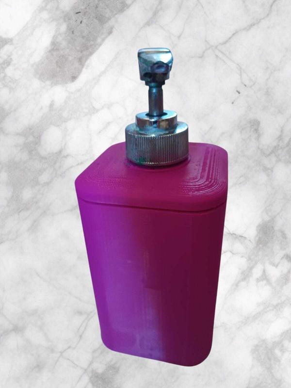 Liquid soap dispenser, for the bathroom