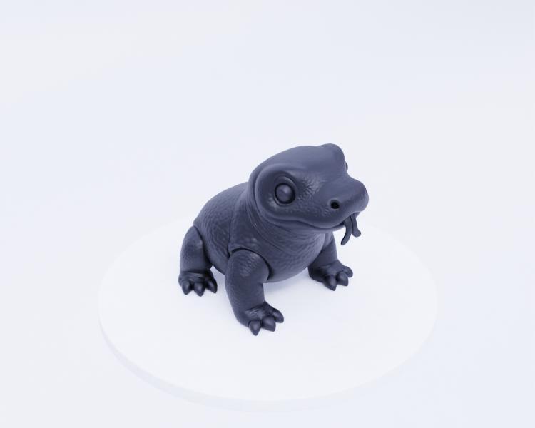 Cute Komodo Dragon - Friendly Reptile Miniature