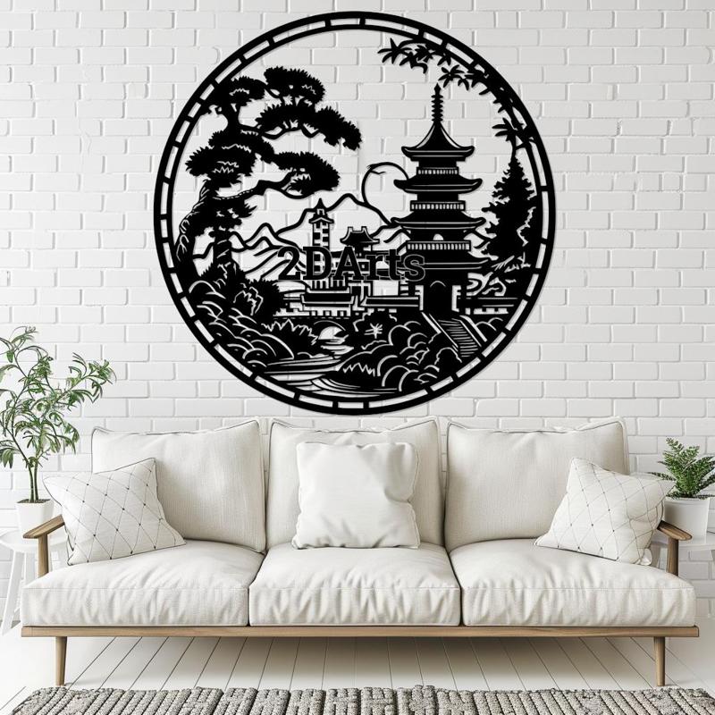 Traditional Chinese Temple 3D Printable STL File for Home Decor