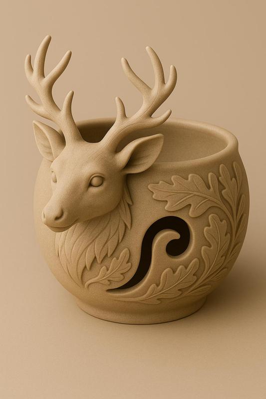 Deer Head Planter 3MF + STL (Optional) | 3D Printable Pot Vase