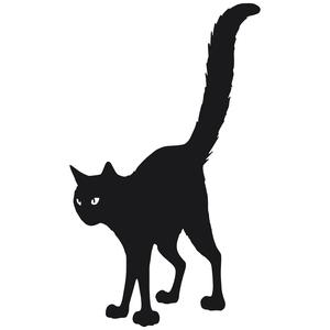 Cat Silhouette Line Art Home Decor Wall Art