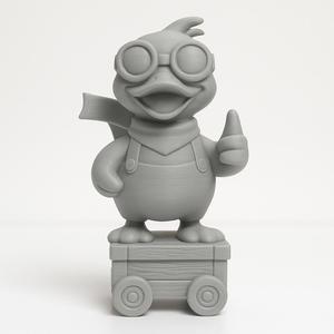 Steampunk Goose on a cart - miniature for 3D printing