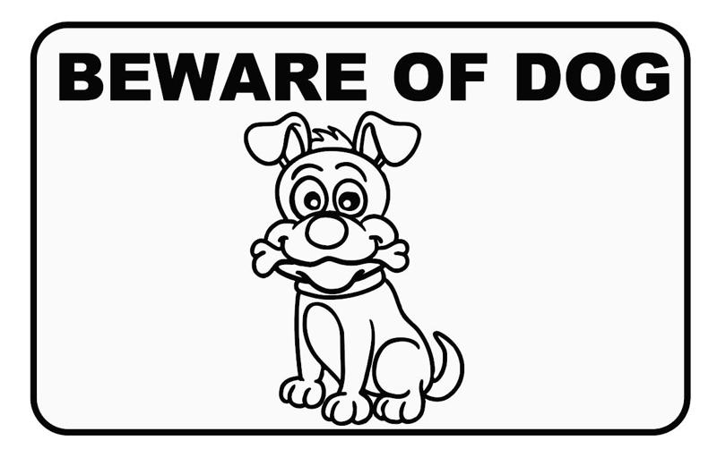 Beware of dog - signs