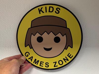 Kids Games Zone sign - Playmobil