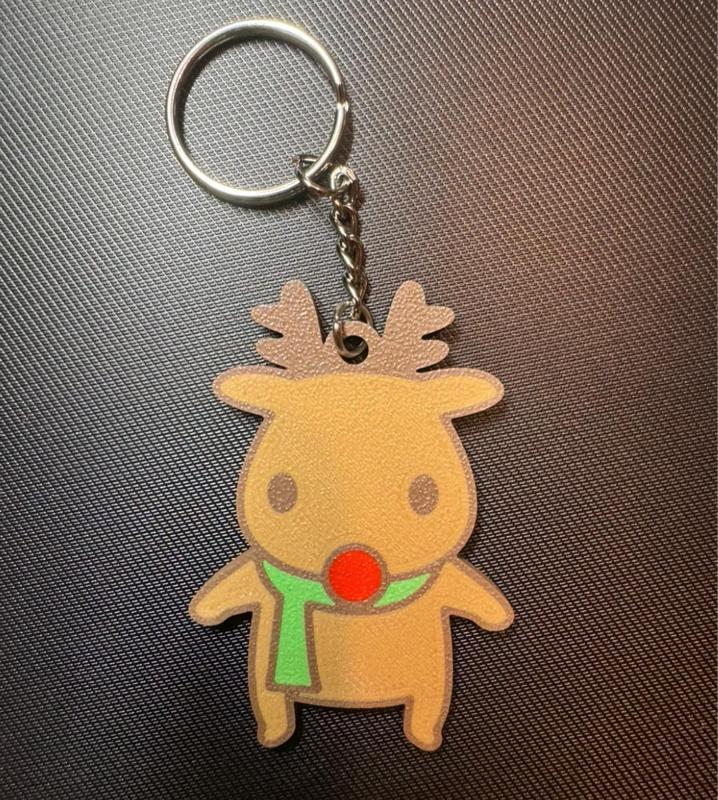 Christmas Reindeer Keychain