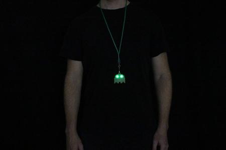 3D printed Ghost Pendant with LED Eyes