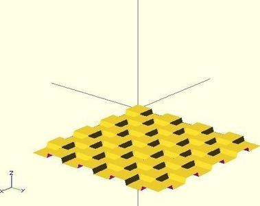 Height Mapped Polyhedra in OpenScad