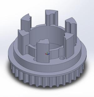 Longboard ABEC 11 Flywheels - Flywheel Clones - MBS All Terrain Wheels - CNC 32T Single Piece Pulley for 9mm, 12mm, 15mm Belts