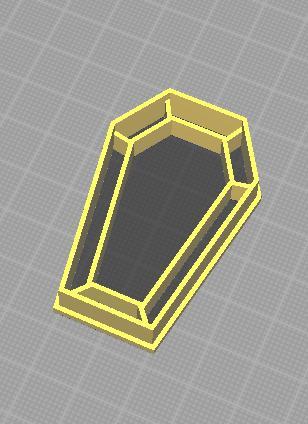 halloween cutter / coffin cutter / coffin cookie cutter / halloween cookie cutter