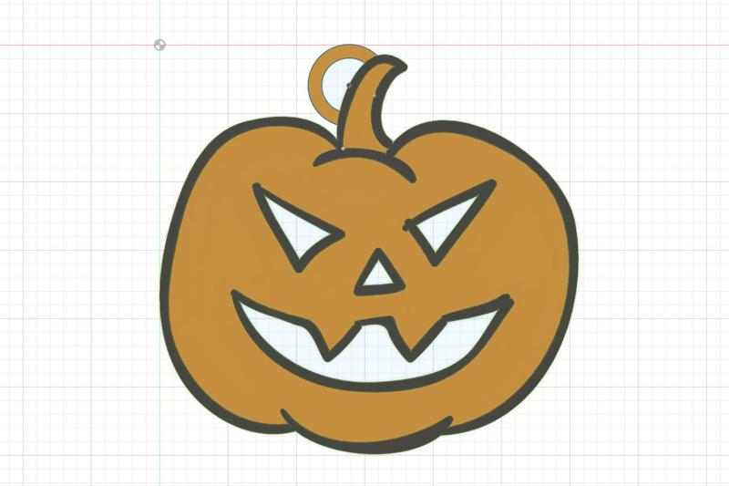 Halloween pumpkin keychain various colors