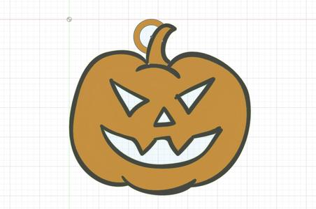 Halloween pumpkin keychain various colors