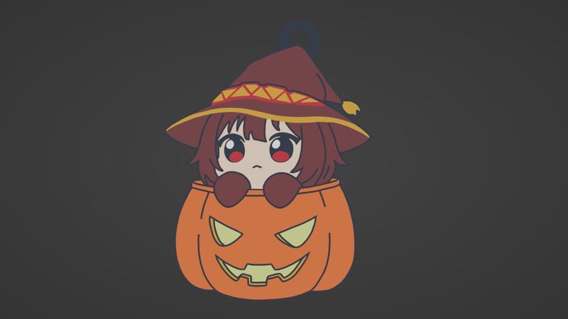 Llavero de Halloween Megumin / Megumin Halloween Keychain