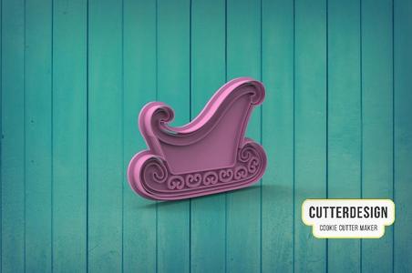 Santa's Sleigh Cookie Cutter