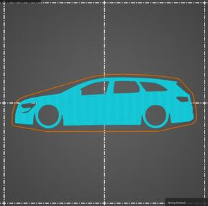 Renault Talisman Station Wagon key silhouette