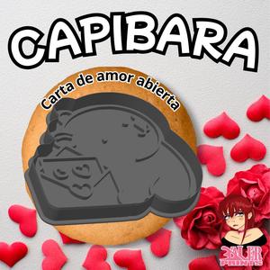 Capibara Valentine's Day Open Love Letter