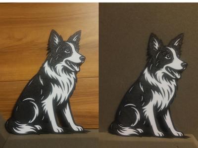 Border collie decoration