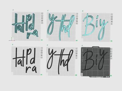 Happy Birthday led letters