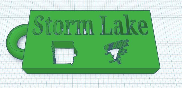 Storm Lake Tornadoes Key chain
