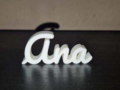 Ana Name Sign Display Decor