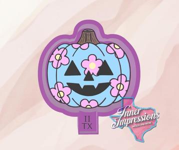 Flower Jack-O-Lantern Freshie Mold