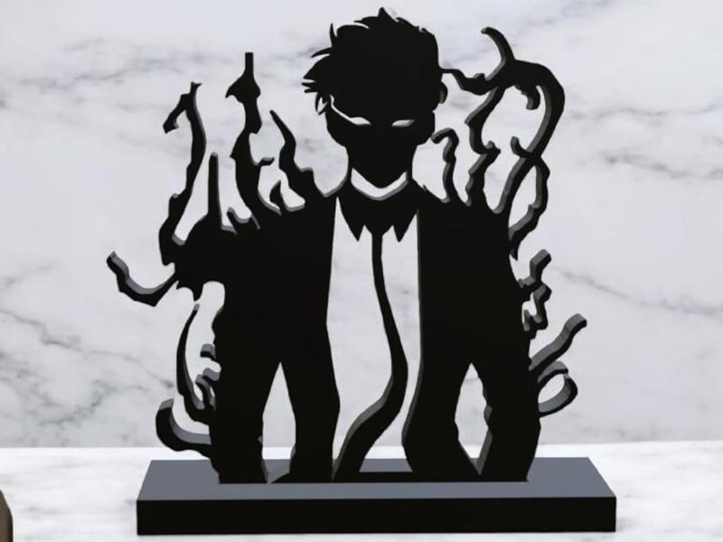 Sung Jin Woo Solo Leveling Wall art, Table top