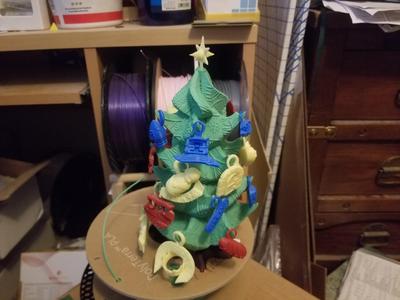 Desktop Christmas Scripture Tree with Bible Verse Ornaments