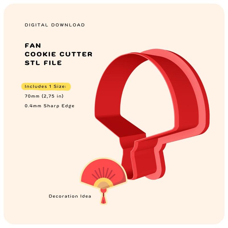 Cookie Cutter - Fan (Lunar New Year's Collection)