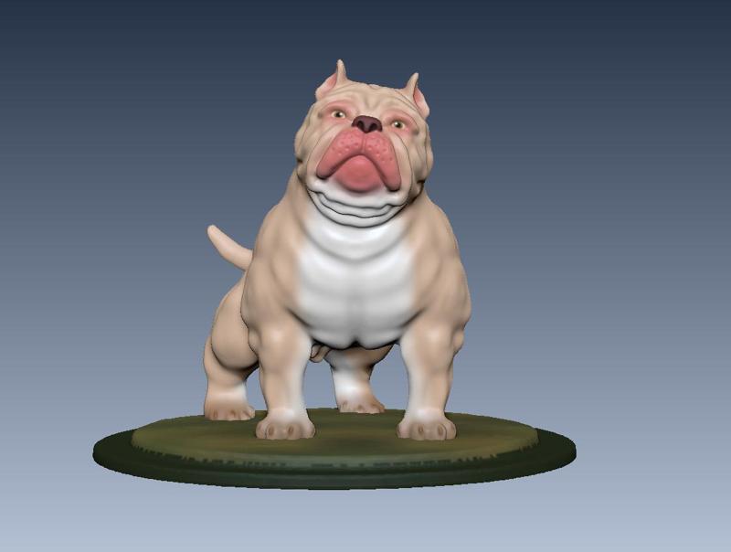 american bully dog figure