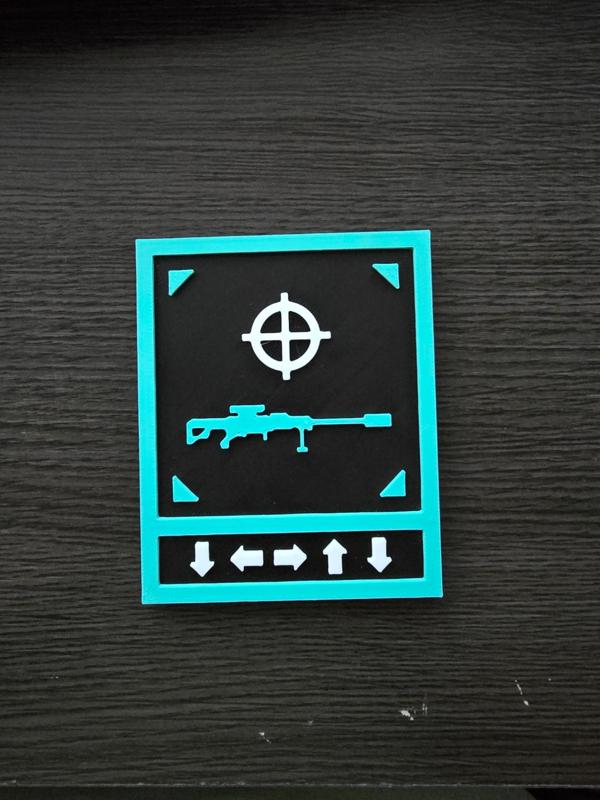 Magnetic Helldivers 2 Anti-Material Rifle Plaque