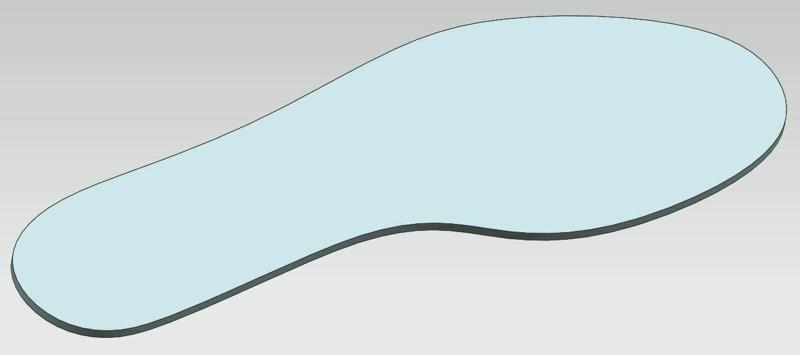 Shoe insole / template / shoe print
