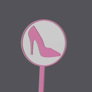 Barbie Mini Cake Topper - Shoe