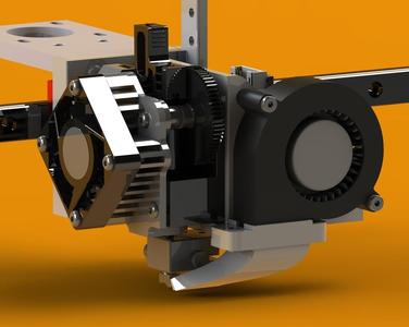 Titan Aero mount for Prusa/Sunhokey i4