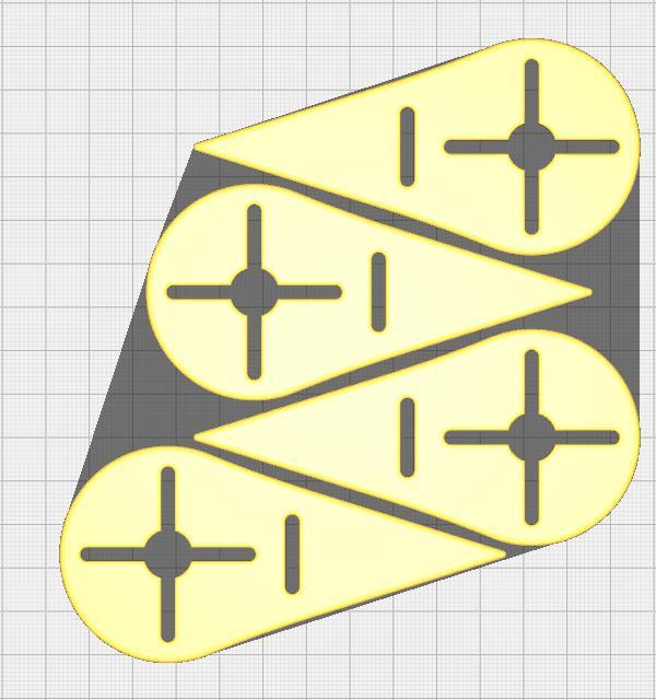 Holder for beach towels - set of 4