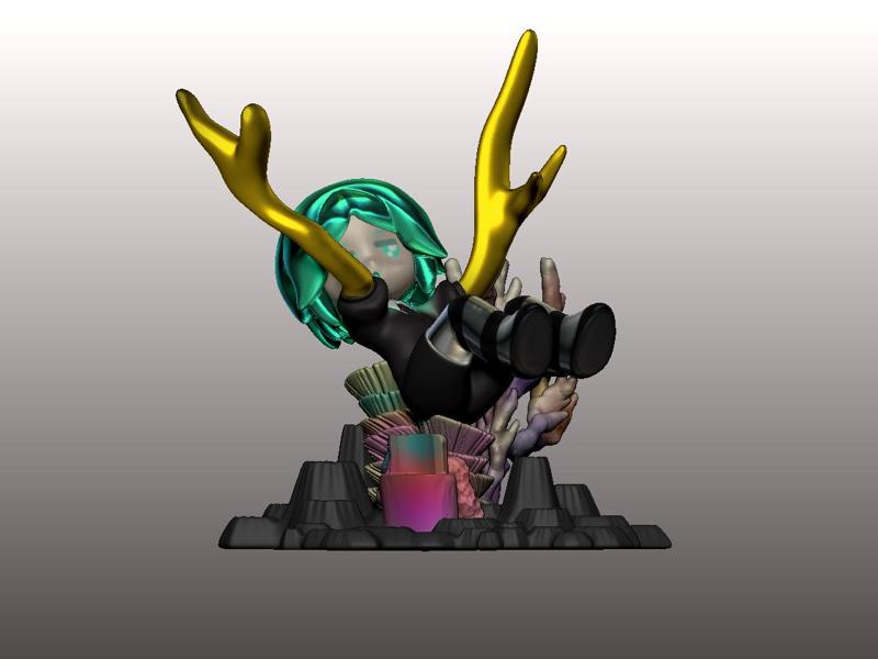 Houseki no Kuni - Phosphophyllite (Phos) OBJ/STL