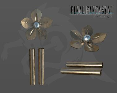 Aerith Gainsborough cosplay accessory charms for printing 3D model
