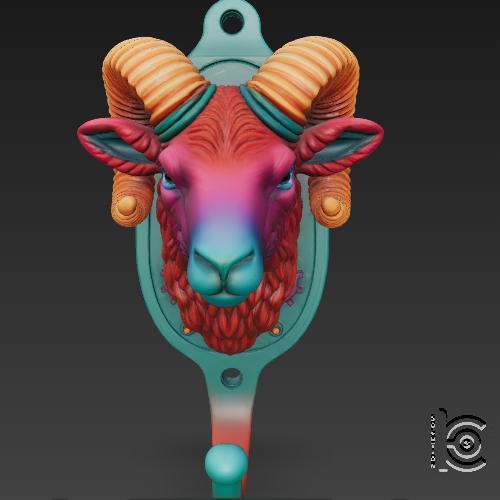 Ram Hook - Cyberhorn Wall Mount_2v