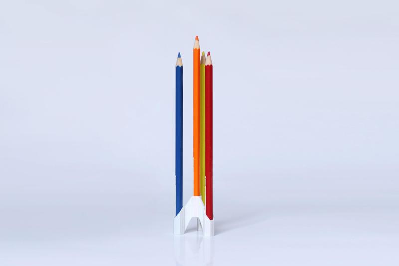 Rocket Pencil Stand