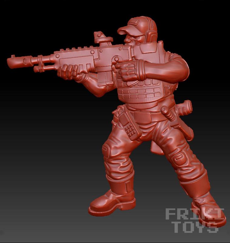 Relief Design of Stormtrooper 02 - FrikiToys