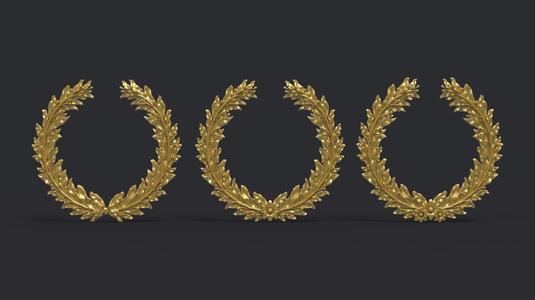 Laurel wreaths set