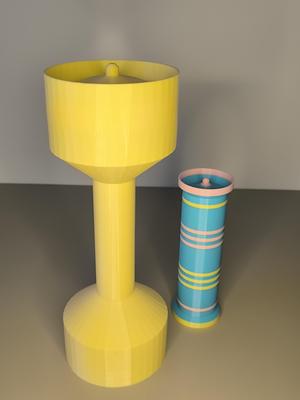 Heron's water Fountain. Print in place.