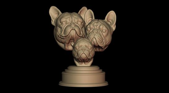 French bulldog family