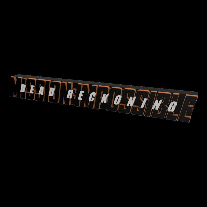 3D MULTICOLOR LOGO/SIGN - Mission Impossible: Dead Reckoning