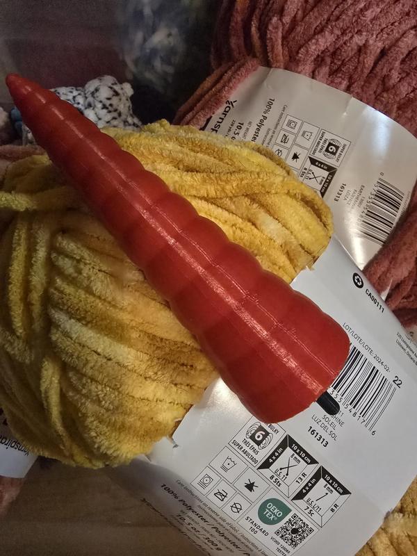 crochet unicorn horn