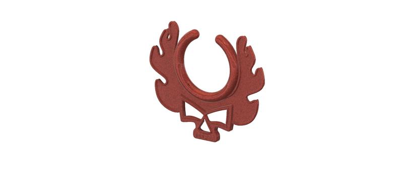 fake nose hook "burning skull" FAKE NIPPLE PIERCING Female male Non-Piercing Body Jewellery Bondage Weight femJ-28 3d print cnc