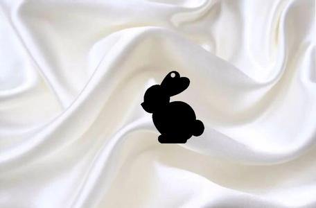 pendant rabbit silhouette pendant necklace key chain