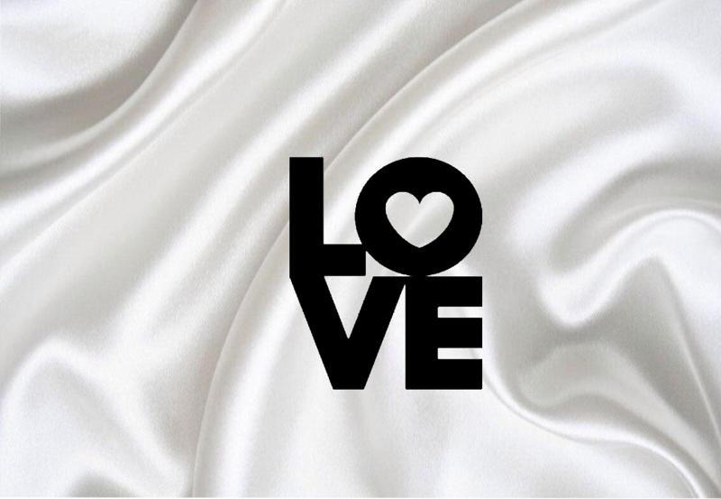love hearts mural wall decoration
