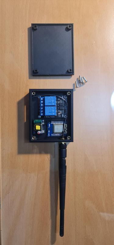D1 mini 2Relay Box whit external antena