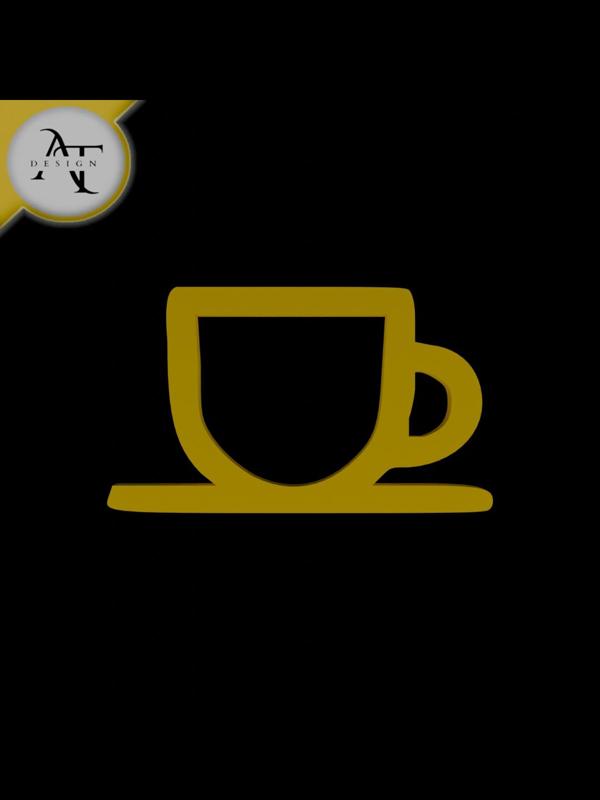 Simple Coffee Cup Symbol - 2D Art