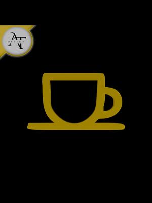 Simple Coffee Cup Symbol - 2D Art