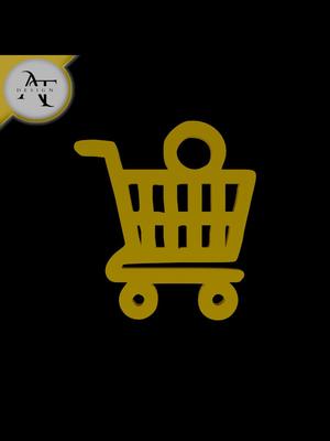 Simple Shopping Cart Symbol - 2D Art 